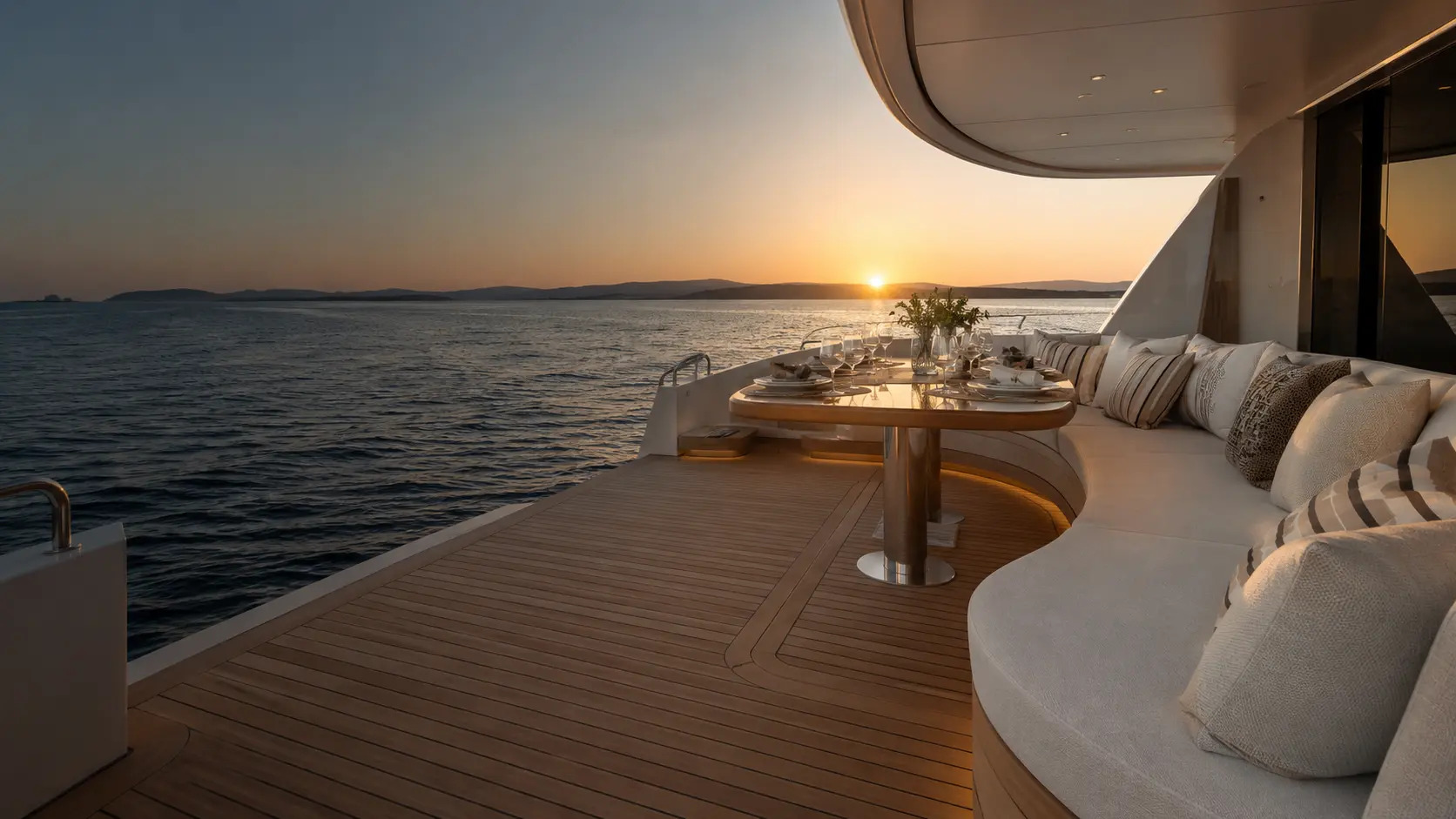Εσωτερικό yacht και κατάστρωμα teak από την TOG & TOG Marine
