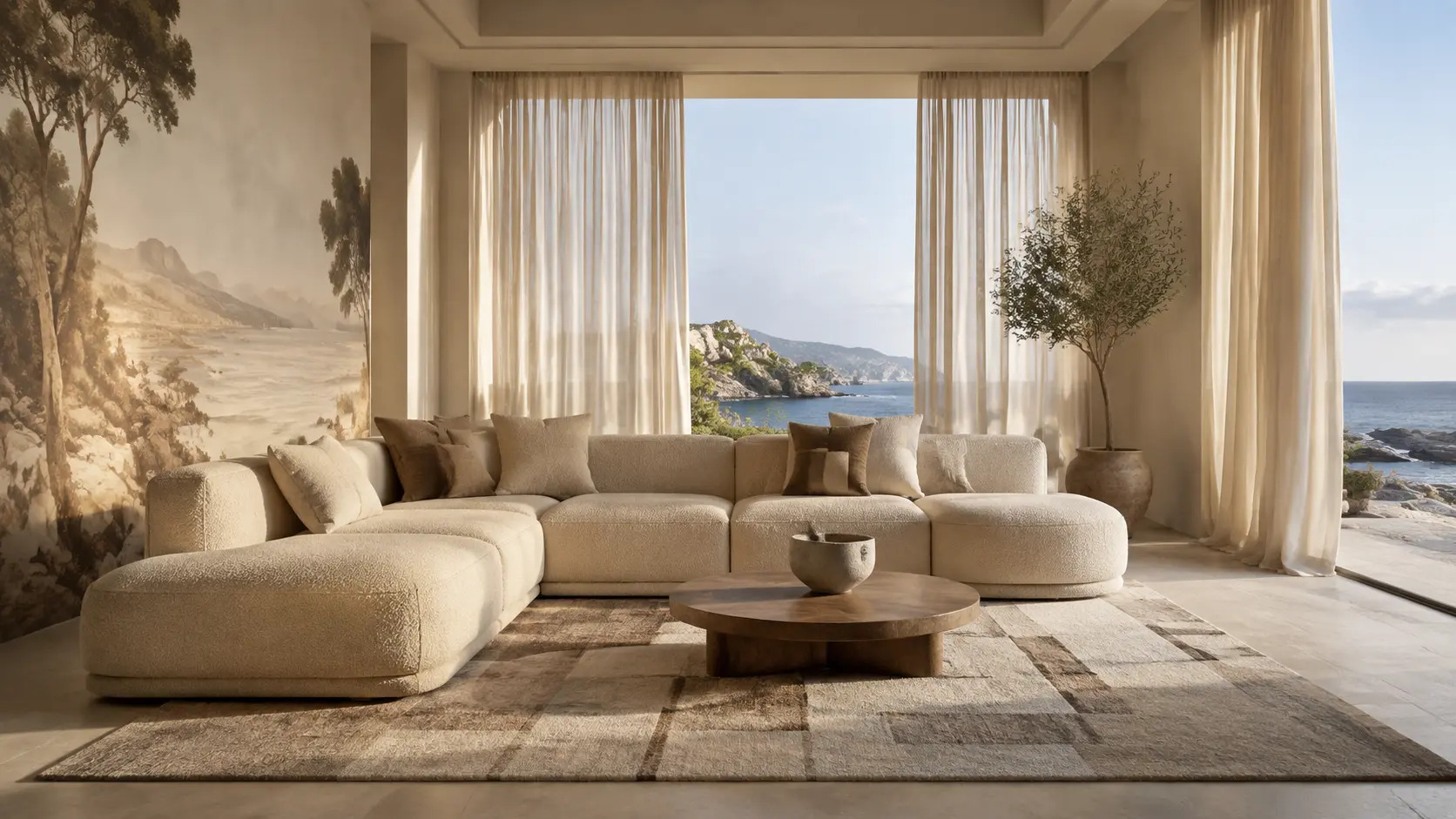 Premium καθιστικό έτοιμο για απεικόνιση υλικών TOG & TOG
